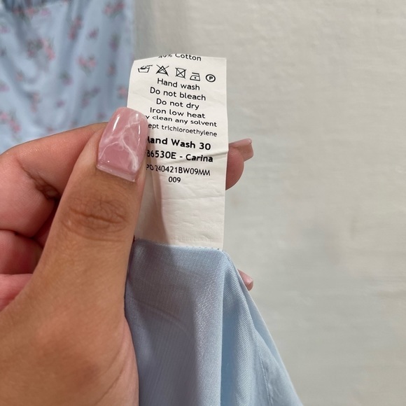 House Of CB Carina Blue Floral Buster Midi Dress - Picture 5 of 6